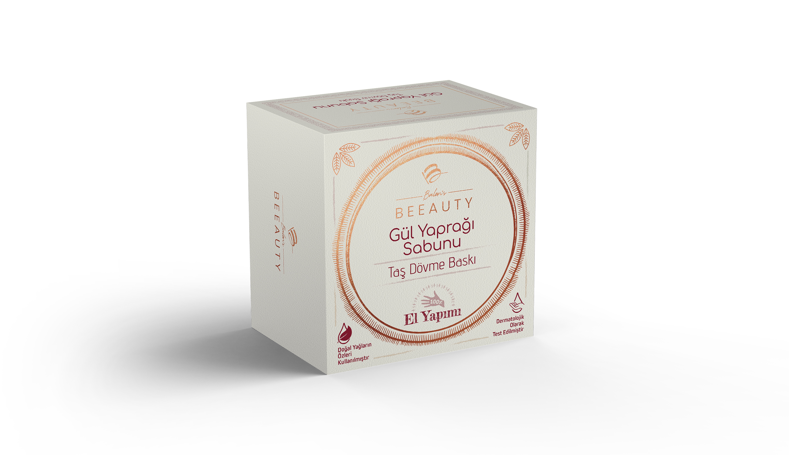 GÜL YAPRAĞI TAŞ DÖVME SABUN * 150 gr
