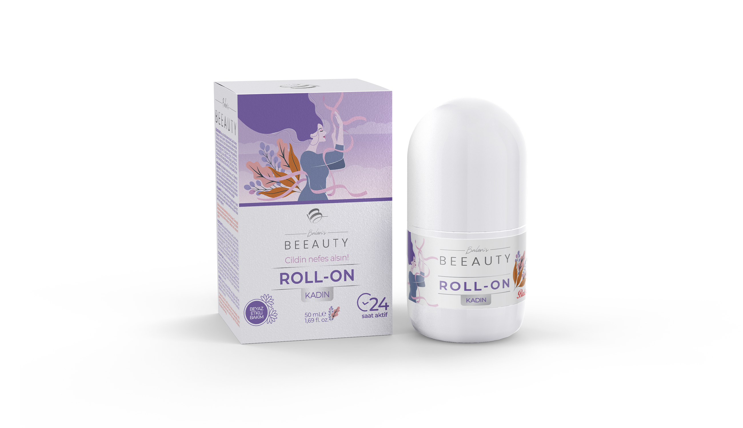 KADIN ROLL-ON * 50 ml 24 Beyazlatıcı Etkili Yumuşak Ve Pürüzsüz Koltuk Altı