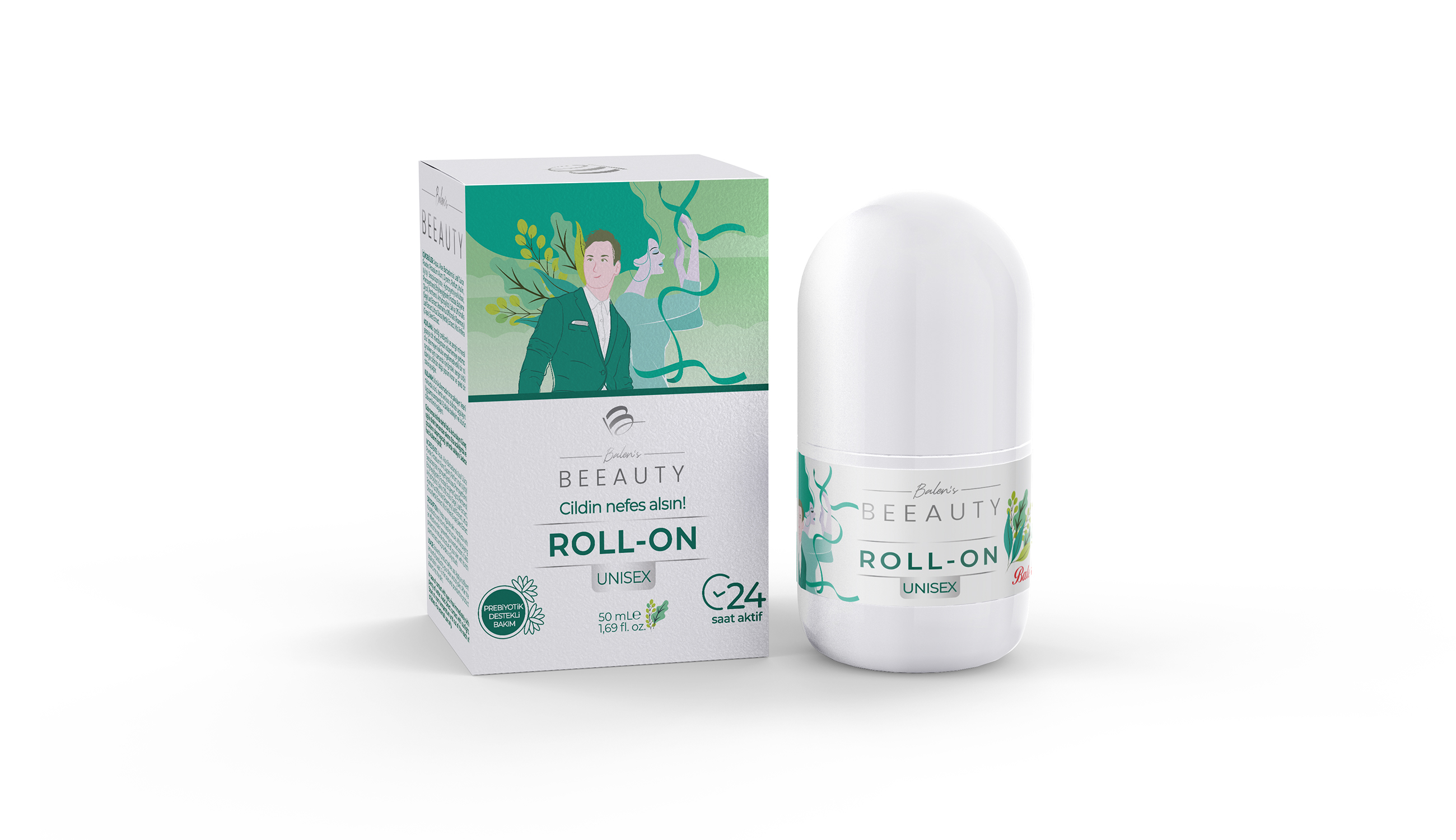 UNISEX ROLL-ON * 50 ml Prebiyotik Destekli Bakım Etkili Yumuşak Ve Pürüzsüz Koltuk Altı